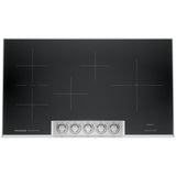 Frigidaire Professional PCCI3680AF Induction Cooktop, 36 inch Exterior Width, 5 Burners, 5,200 W Highest Element, Stainless Steel colour