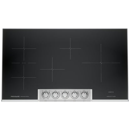Frigidaire Professional PCCI3680AF Induction Cooktop, 36 inch Exterior Width, 5 Burners, Stainless Steel colour