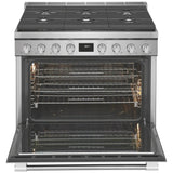 Frigidaire Professional PCFD3670AF Dual Fuel Range, 4.4 cu. ft. Capacity, 36 inch Exterior Width, Dual Fan True Convection, 6 Burners, Air Fry, Self Clean, Stainless Steel colour