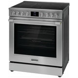 Frigidaire Professional PCFE308CAF Electric Range, 6.2 cu. ft. Capacity, 30 inch Exterior Width, Convection, 5 Burners, Yes, Self Clean, 3,200 W Highest Element, Stainless Steel colour