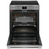 Frigidaire Professional PCFE308CAF Electric Range, 6.2 cu. ft. Capacity, 30 inch Exterior Width, Convection, 5 Burners, Yes, Self Clean, 3,200 W Highest Element, Stainless Steel colour