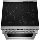 Frigidaire Professional PCFE308CAF Electric Range, 6.2 cu. ft. Capacity, 30 inch Exterior Width, Convection, 5 Burners, Yes, Self Clean, 3,200 W Highest Element, Stainless Steel colour