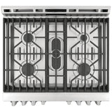 Frigidaire Professional PCFG3078AF Gas Range, 5.6 cu. ft. Capacity, 30 inch Exterior Width, Self Clean, Convection, 5 Burners, Storage Drawer, Air Fry, 18,000 BTU Highest Burner, Stainless Steel colour Air Fry tray included, True European Convection