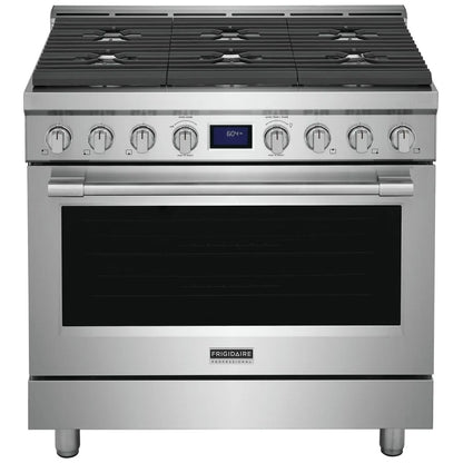 Frigidaire Professional 36'' Front Control Freestanding Gas Range PCFG3670AF