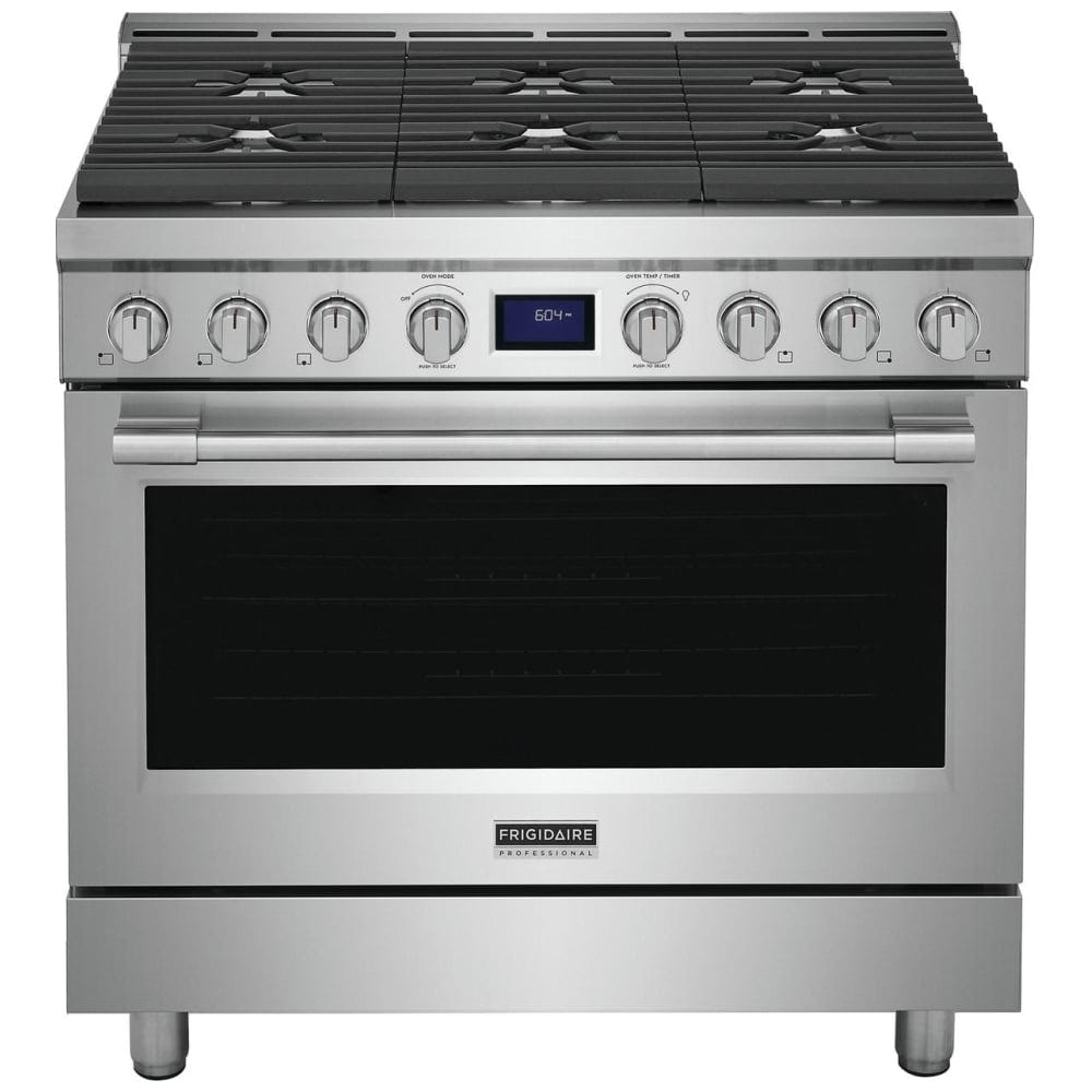 Frigidaire Professional 36" Front Control Freestanding Gas Range PCFG3670AF