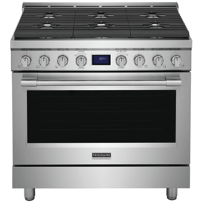 Frigidaire Professional 36" Front Control Freestanding Gas Range PCFG3670AF