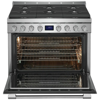 Frigidaire Professional 36" Front Control Freestanding Gas Range PCFG3670AF