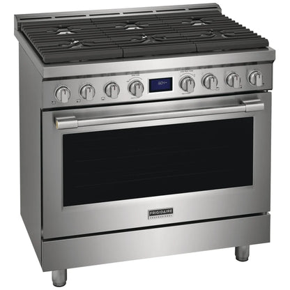 Frigidaire Professional 36'' Front Control Freestanding Gas Range PCFG3670AF