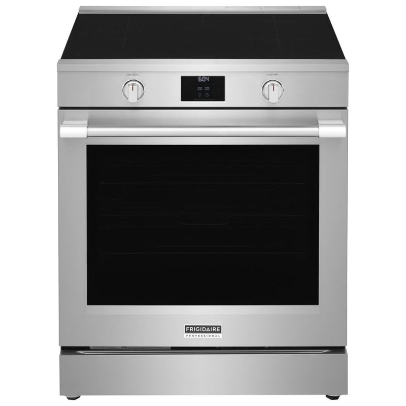 Frigidaire Professional PCFI308CAF Induction Range, 6.2 cu. ft. Capacity, 30 inch Exterior Width, Convection, 5 Burners, Storage Drawer, Yes, Self Clean, 3,600 W Highest Element, Stainless Steel colour