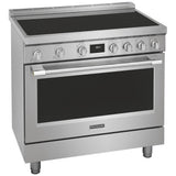 Frigidaire Professional PCFI3670AF Induction Range, 4.4 cu. ft. Capacity, 36 inch Exterior Width, Dual Fan True Convection, 5 Burners, Self Clean, 3,700 W Highest Element, Stainless Steel colour