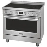 Frigidaire Professional PCFI3670AF Induction Range, 4.4 cu. ft. Capacity, 36 inch Exterior Width, Dual Fan True Convection, 5 Burners, Self Clean, 3,700 W Highest Element, Stainless Steel colour