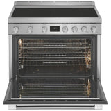 Frigidaire Professional PCFI3670AF Induction Range, 4.4 cu. ft. Capacity, 36 inch Exterior Width, Dual Fan True Convection, 5 Burners, Self Clean, 3,700 W Highest Element, Stainless Steel colour