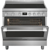 Frigidaire Professional PCFI3670AF Induction Range, 4.4 cu. ft. Capacity, 36 inch Exterior Width, Dual Fan True Convection, 5 Burners, Self Clean, 3,700 W Highest Element, Stainless Steel colour
