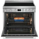Frigidaire Professional PCFI3670AF Induction Range, 4.4 cu. ft. Capacity, 36 inch Exterior Width, Dual Fan True Convection, 5 Burners, Self Clean, 3,700 W Highest Element, Stainless Steel colour