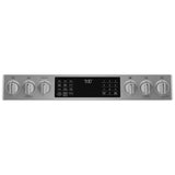 GE Profile PCGS930YPFS Gas Range, 5.6 cu. ft. Capacity, 30 inch Exterior Width, Self Clean, True Convection, 5 Burners, Storage Drawer, Yes, 21,000 BTU Highest Burner, Stainless Steel colour