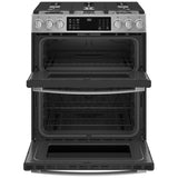 GE Profile PCGS960YPFS Gas Range, 6.7 cu. ft. Capacity, 30 inch Exterior Width, Self Clean, Convection, 5 Burners, Yes, 21,000 BTU Highest Burner, Double Oven, Stainless Steel colour
