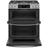 GE Profile PCGS960YPFS Gas Range, 6.7 cu. ft. Capacity, 30 inch Exterior Width, Self Clean, Convection, 5 Burners, Yes, 21,000 BTU Highest Burner, Double Oven, Stainless Steel colour