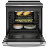 GE Profile PCHS920YMFS Induction Range, 5.3 cu. ft. Capacity, 30 inch Exterior Width, True Convection, 5 Burners, Storage Drawer, Yes, Self Clean, 3,700 W Highest Element, Stainless Steel colour