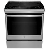 GE Profile PCHS920YMFS Induction Range, 5.3 cu. ft. Capacity, 30 inch Exterior Width, True Convection, 5 Burners, Storage Drawer, Yes, Self Clean, 3,700 W Highest Element, Stainless Steel colour