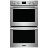Frigidaire Professional PCWD3080AF Double Wall Oven, 30 inch Exterior Width, Both Ovens Convection, Self Clean, 10.6 cu. ft. Capacity, Temperature Probe, Air Fry, Stainless Steel colour