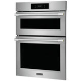 Frigidaire Professional PCWM3080AF Microwave Wall Oven Combo, 30 inch Exterior Width, Convection, Self Clean, 5.3 cu. ft. Capacity, Temperature Probe, Air Fry, Stainless Steel colour
