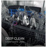 GE Profile PDP755SYVFS Dishwasher, 24 inch Exterior Width, 42 dB Decibel Level, Fully Integrated, Stainless Interior, 6 Wash Cycles, 16 Capacity (Place Settings), Hard Food Disposal, 3 Loading Racks, Wifi Enabled, Stainless Steel colour