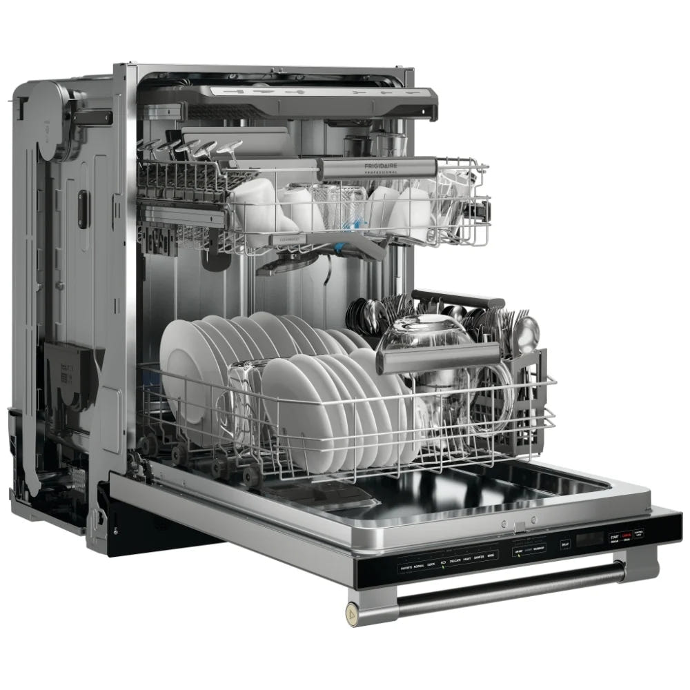 Frigidaire Professional 24 英寸不锈钢内筒式内置洗碗机，配备 CleanBoost™ PDSH4816AF 