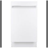 GE Profile PDT145SGLWW Dishwasher, 18 inch Exterior Width, 47 dB Decibel Level, Fully Integrated, Stainless Interior, 3 Wash Cycles, 8 Capacity (Place Settings), Hard Food Disposal, 2 Loading Racks, Wifi Enabled, White colour