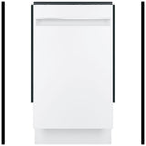 GE Profile PDT145SGLWW Dishwasher, 18 inch Exterior Width, 47 dB Decibel Level, Fully Integrated, Stainless Interior, 3 Wash Cycles, 8 Capacity (Place Settings), Hard Food Disposal, 2 Loading Racks, Wifi Enabled, White colour