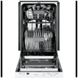 GE Profile PDT145SGLWW Dishwasher, 18 inch Exterior Width, 47 dB Decibel Level, Fully Integrated, Stainless Interior, 3 Wash Cycles, 8 Capacity (Place Settings), Hard Food Disposal, 2 Loading Racks, Wifi Enabled, White colour