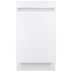 GE Profile PDT145SGLWW Dishwasher, 18 inch Exterior Width, 47 dB Decibel Level, Fully Integrated, Stainless Interior, 3 Wash Cycles, 8 Capacity (Place Settings), Hard Food Disposal, 2 Loading Racks, Wifi Enabled, White colour