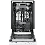 GE Profile PDT145SGLWW Dishwasher, 18 inch Exterior Width, 47 dB Decibel Level, Fully Integrated, Stainless Interior, 3 Wash Cycles, 8 Capacity (Place Settings), Hard Food Disposal, 2 Loading Racks, Wifi Enabled, White colour