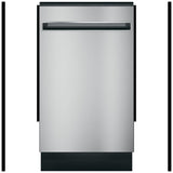 GE Profile PDT145SSLSS Dishwasher, 18 inch Exterior Width, 47 dB Decibel Level, Fully Integrated, Stainless Interior, 3 Wash Cycles, 8 Capacity (Place Settings), Hard Food Disposal, 2 Loading Racks, Wifi Enabled, Stainless Steel colour