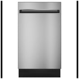 GE Profile PDT145SSLSS Dishwasher, 18 inch Exterior Width, 47 dB Decibel Level, Fully Integrated, Stainless Interior, 3 Wash Cycles, 8 Capacity (Place Settings), Hard Food Disposal, 2 Loading Racks, Wifi Enabled, Stainless Steel colour