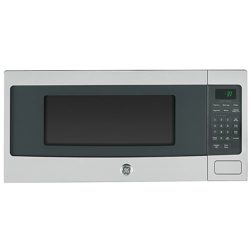 GE Profile PEM10SFC Countertop Microwave front view