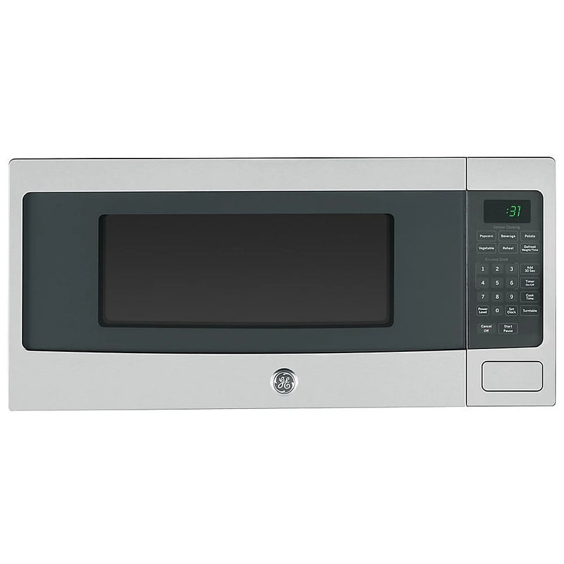 GE Profile PEM10SFC Countertop Microwave, 24 inch Exterior Width, 1.1 cu. ft. Capacity, 800 W Watts, Stainless Steel colour