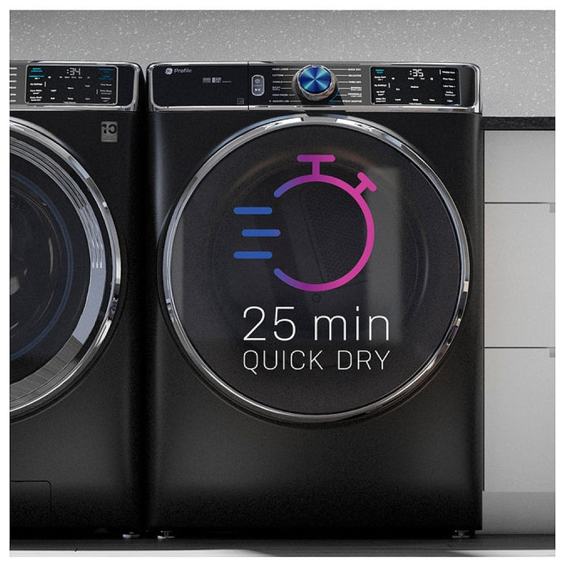 GE Profile PFD87ESMVRS Electric Dryer, 7.8 cu. ft. Dryer Capacity, 12 Dry Cycles, Steam Clean, 5 Temperature Settings, Vented, Stackable, Wifi Enabled, Sapphire Blue colour