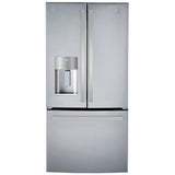 GE Profile PFE24HYRCFS Bottom Freezer French Door Refrigerator, 33 inch Width, 24.8 cu. ft. Capacity, Water Dispenser (Exterior), Ice Dispenser (Thru Door), ENERGY STAR Certified, Stainless Steel colour