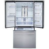 GE Profile PFE24HYRCFS Bottom Freezer French Door Refrigerator, 33 inch Width, 24.8 cu. ft. Capacity, Water Dispenser (Exterior), Ice Dispenser (Thru Door), ENERGY STAR Certified, Stainless Steel colour
