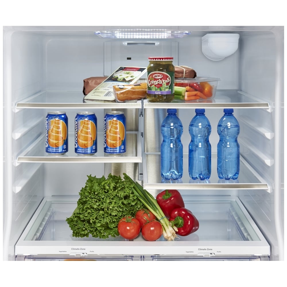 GE Profile PFE24HYRCFS Bottom Freezer French Door Refrigerator, 33 inch Width, 24.8 cu. ft. Capacity, Water Dispenser (Exterior), Ice Dispenser (Thru Door), ENERGY STAR Certified, Stainless Steel colour
