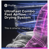 GE Profile PFQ83HSSWWW All-in-One Washer Dryer Combo, 28 inch Width, 5.3 cu. ft. Washer Capacity, Steam Clean, 11 Wash Cycles, 5 Temperature Settings, 1,300 RPM Washer Spin Speed, Wifi Enabled, Electric, White colour