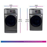 GE Profile PFQ97HSPVDS All-in-One Washer Dryer Combo Electric Dryer, 28 inch Width, 5.5 cu. ft. Dryer and Washer Capacity, 14 Dry Cycles, Steam Clean, 12 Wash Cycles, 1,300 RPM Washer Spin Speed, Wifi Enabled, Electric, Carbon Graphite colour