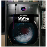 GE Profile PFQ97HSPVDS All-in-One Washer Dryer Combo Electric Dryer, 28 inch Width, 5.5 cu. ft. Dryer and Washer Capacity, 14 Dry Cycles, Steam Clean, 12 Wash Cycles, 1,300 RPM Washer Spin Speed, Wifi Enabled, Electric, Carbon Graphite colour