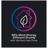 GE Profile PFQ97HSPVDS All-in-One Washer Dryer Combo Electric Dryer, 28 inch Width, 5.5 cu. ft. Dryer and Washer Capacity, 14 Dry Cycles, Steam Clean, 12 Wash Cycles, 1,300 RPM Washer Spin Speed, Wifi Enabled, Electric, Carbon Graphite colour