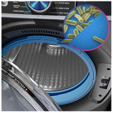 GE Profile PFW870SPVRS Front Load Washer, 28 inch Width, 6.1 cu. ft. Washer Capacity, 1,300 RPM Washer Spin Speed, 12 Wash Cycles, 5 Temperature Settings, Water Heater, Steam Clean, ENERGY STAR Certified, Wifi Enabled, Sapphire blue colour