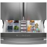 GE Profile PGE29BYTFS French Door Refrigerator, 36 inch Width, 28.7 cu. ft. Capacity, Water Dispenser (Interior), Ice Dispenser (Freezer Located), Stainless Steel colour