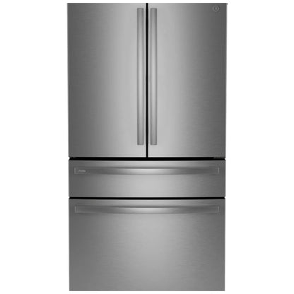 GE Profile PGE29BYTFS 法式门冰箱，36 英寸宽，28.7 立方英尺容量，饮水机（内置），制冰机（冷冻室），不锈钢色