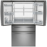 GE Profile PGE29BYTFS French Door Refrigerator, 36 inch Width, 28.7 cu. ft. Capacity, Water Dispenser (Interior), Ice Dispenser (Freezer Located), Stainless Steel colour