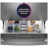 GE Profile PGE29BYTFS French Door Refrigerator, 36 inch Width, 28.7 cu. ft. Capacity, Water Dispenser (Interior), Ice Dispenser (Freezer Located), Stainless Steel colour