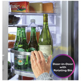 GE Profile PGE29BYTFS French Door Refrigerator, 36 inch Width, 28.7 cu. ft. Capacity, Water Dispenser (Interior), Ice Dispenser (Freezer Located), Stainless Steel colour